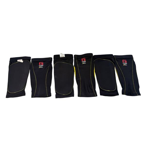 G-Form Shin Guards Large Yellow/Black Bundle (3) 5'8"-5'11" Soccer Protection - Picture 2 of 3